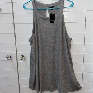 Torrid tank top- shiny silver 4x